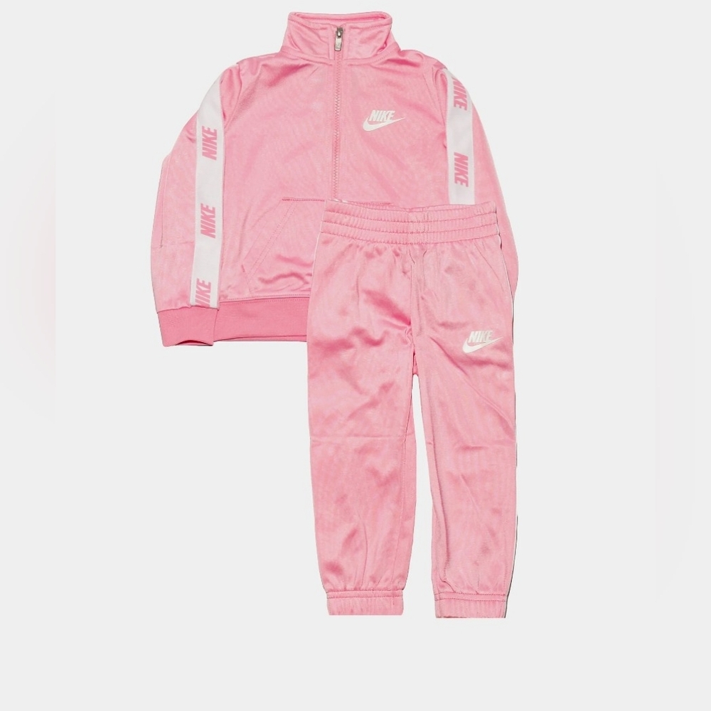 Nike Pink and White Athletic Tracksuit